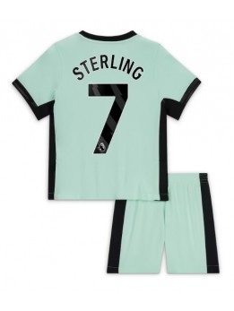 Otroški Nogometna dresi replika Chelsea Raheem Sterling #7 Tretji 2023-24 Kratek rokav (+ hlače)